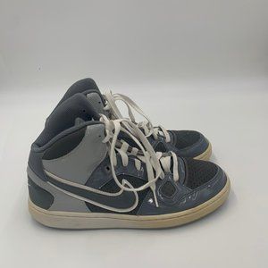 Nike Air Force One Hi top Sneakers Gray Boys size 7Y